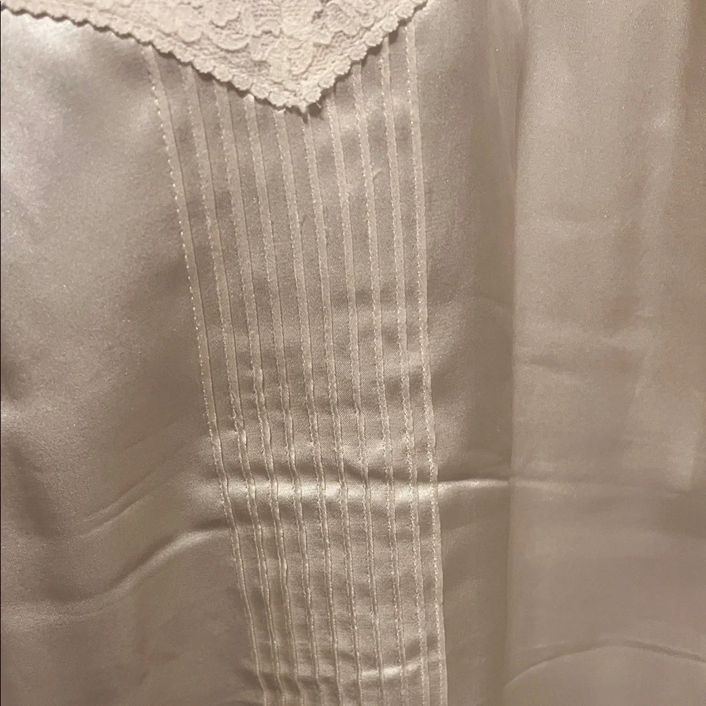 White House Black Market Ivory Lace Trim Camisole - Picture 5 of 12